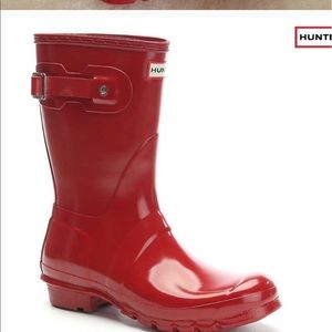 Red Hunter Boots